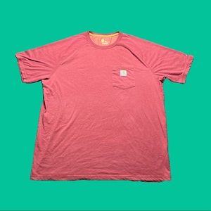 ☀️ Carhartt Force Pocket Tee Mens Size XXL Red
